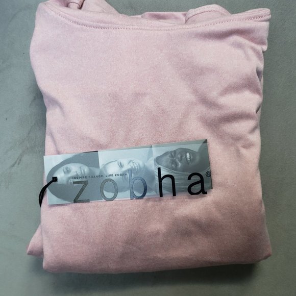 Zobha NWT  Cropped pink hoodie Size XL - Picture 3 of 5